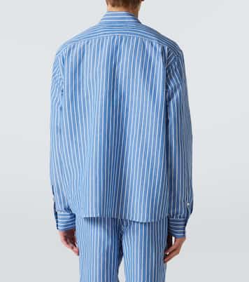 Striped linen and cotton shirt | Orlebar Brown