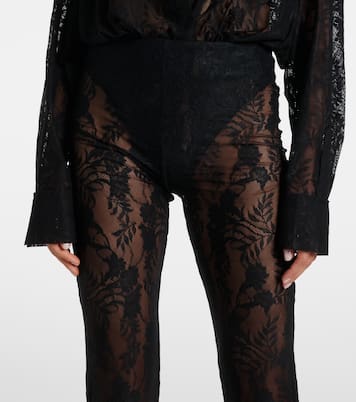 Schlaghose aus Spitze  | Norma Kamali