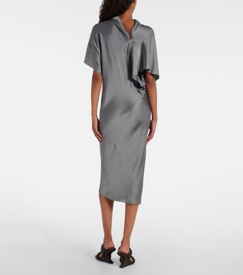 Robe midi en satin | Rick Owens