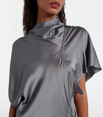 Robe midi en satin | Rick Owens