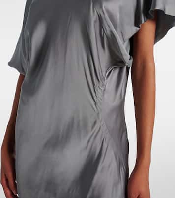 Robe midi en satin | Rick Owens