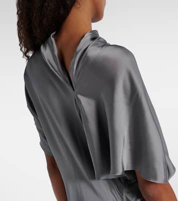 Robe midi en satin | Rick Owens