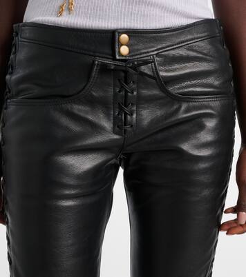 Cyerra low-rise leather pants | Isabel Marant