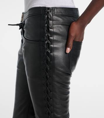 Cyerra low-rise leather pants | Isabel Marant