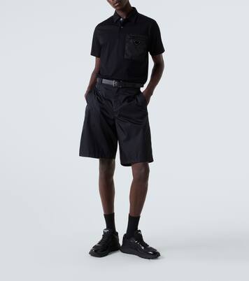 Sneakers aus Re-Nylon und Leder | Prada