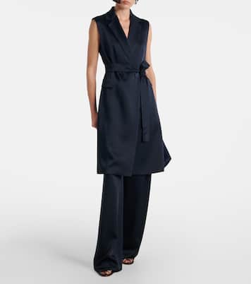 Afgano belted satin jacket | Max Mara