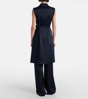 Afgano belted satin jacket | Max Mara