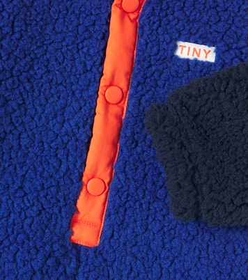 Baby colorblocked teddy snowsuit  | Tinycottons