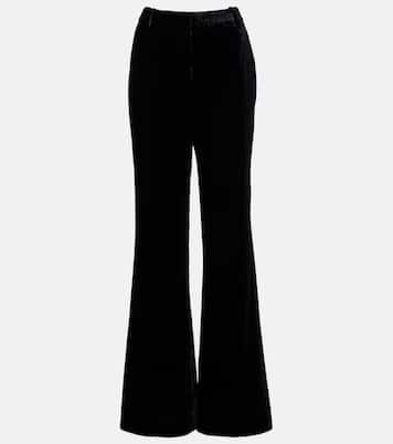 High-Rise-Schlaghose Effy aus Samt | Nili Lotan