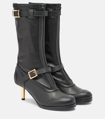Aviator leather boots | Sacai