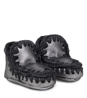 Baby shearling-lined suede boots | Mou Kids