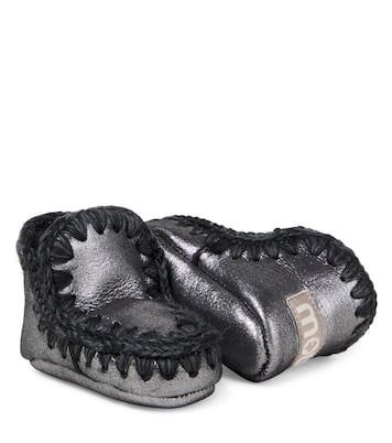 Baby shearling-lined suede boots | Mou Kids