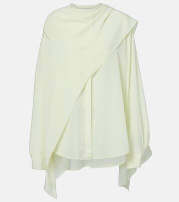 Kiki draped silk blouse | Calvin Klein Collection