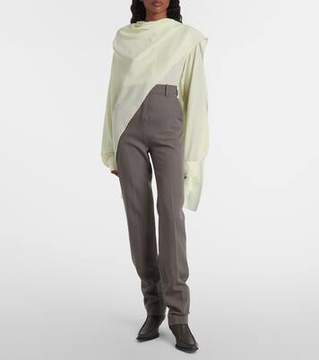 Kiki draped silk blouse | Calvin Klein Collection