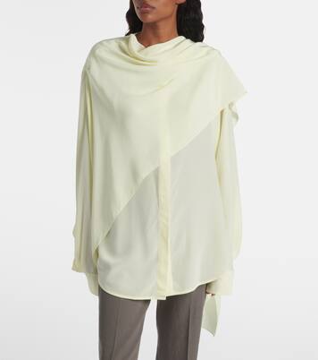 Kiki draped silk blouse | Calvin Klein Collection