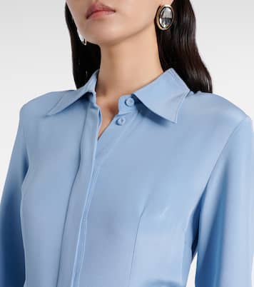 Vestido midi Riko de seda con cinturón | Emilia Wickstead