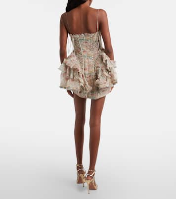 Rebellion floral silk minidress | Zimmermann