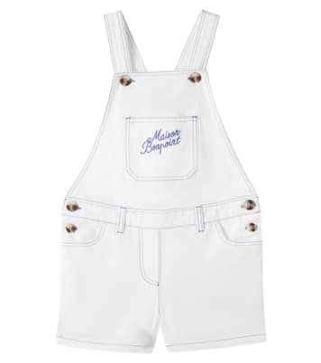 Laga logo cotton overalls | Bonpoint