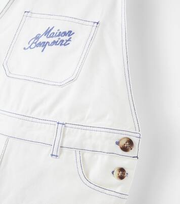 Laga logo cotton overalls | Bonpoint