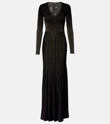 Glitter pleated gown | Roberto Cavalli