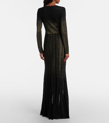 Glitter pleated gown | Roberto Cavalli