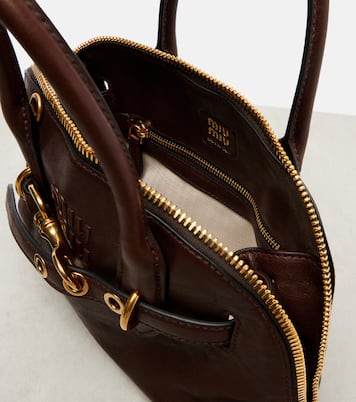 Aventure leather tote bag | Miu Miu