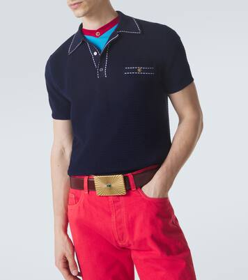Cotton polo sweater | Versace