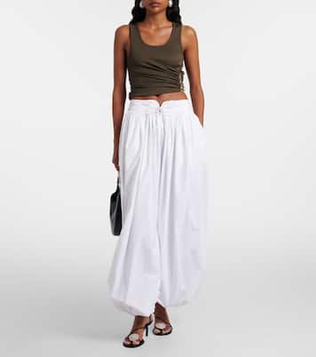 Pantaloni balloon in popeline di cotone | Christopher Esber