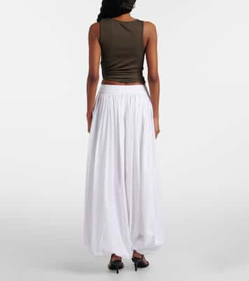 Pantaloni balloon in popeline di cotone | Christopher Esber