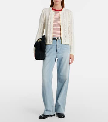 Cardigan Daisy aus Pointelle-Strick | Velvet