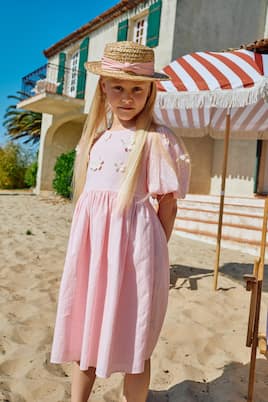 Abito in cotone con applicazioni  | Patachou