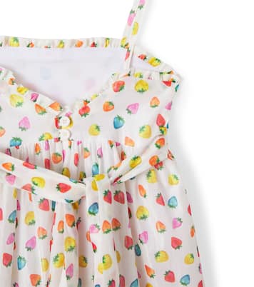 Morango Doce cotton-blend dress | Fábula