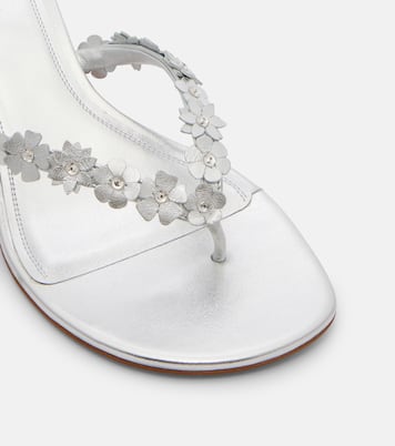 Janis embellished leather thong sandals | Amina Muaddi