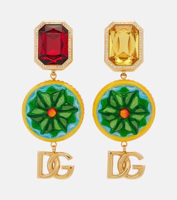 DG embellished clip-on earrings | Dolce&Gabbana