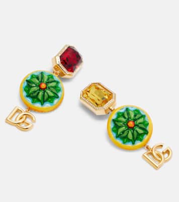 DG embellished clip-on earrings | Dolce&Gabbana