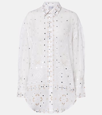 Embellished cotton shirt | Juliet Dunn