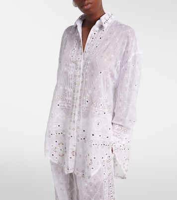Embellished cotton shirt | Juliet Dunn
