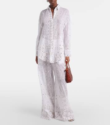 Embellished cotton shirt | Juliet Dunn
