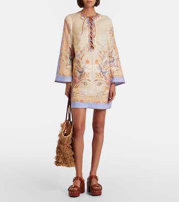 Indra floral linen tunic | Zimmermann