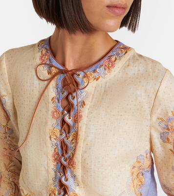 Indra floral linen tunic | Zimmermann