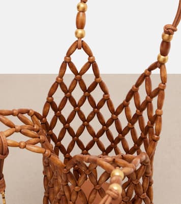 Cassandre Mini wood bucket bag | Saint Laurent