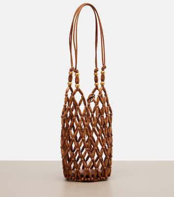 Cassandre Mini wood bucket bag | Saint Laurent