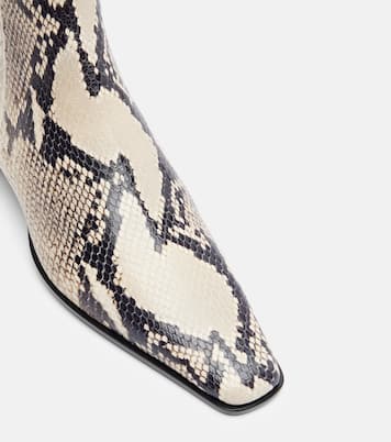 Bettina snake-print ankle boots | Paris Texas