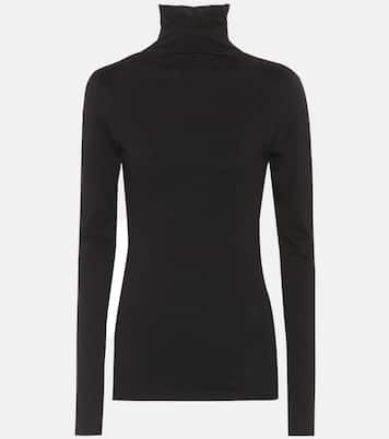 Talisia cotton turtleneck top | Velvet