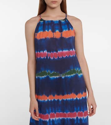 Robe longue Valda en coton rayé | Velvet