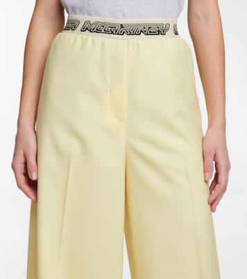 Pantalon ample à taille haute en laine | Stella McCartney