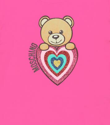 Glitter logo printed T-shirt | Moschino Kids
