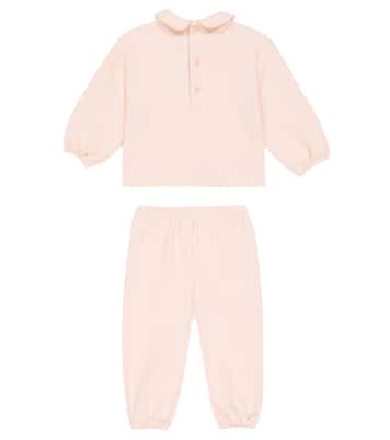 婴幼儿 — 棉质混纺运动衫与运动裤套装 | Il Gufo