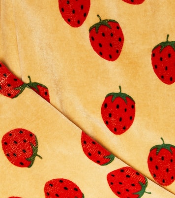 Printed cotton velvet sweatpants | Mini Rodini