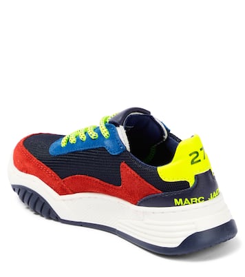 Canvas and suede lace-up sneakers | Marc Jacobs Kids